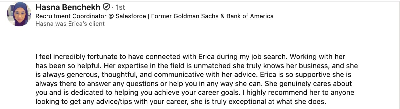 LinkedIn recommendation
