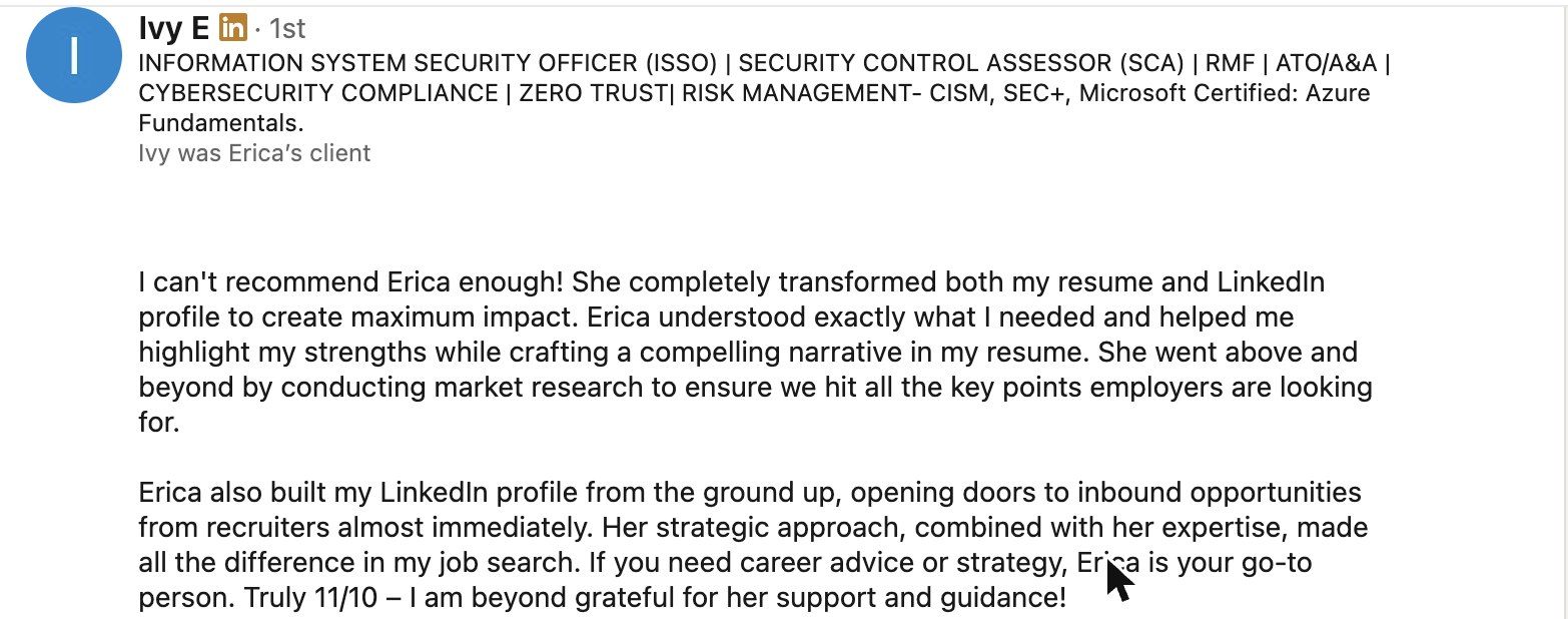 LinkedIn recommendation