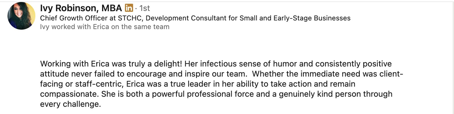 LinkedIn recommendation