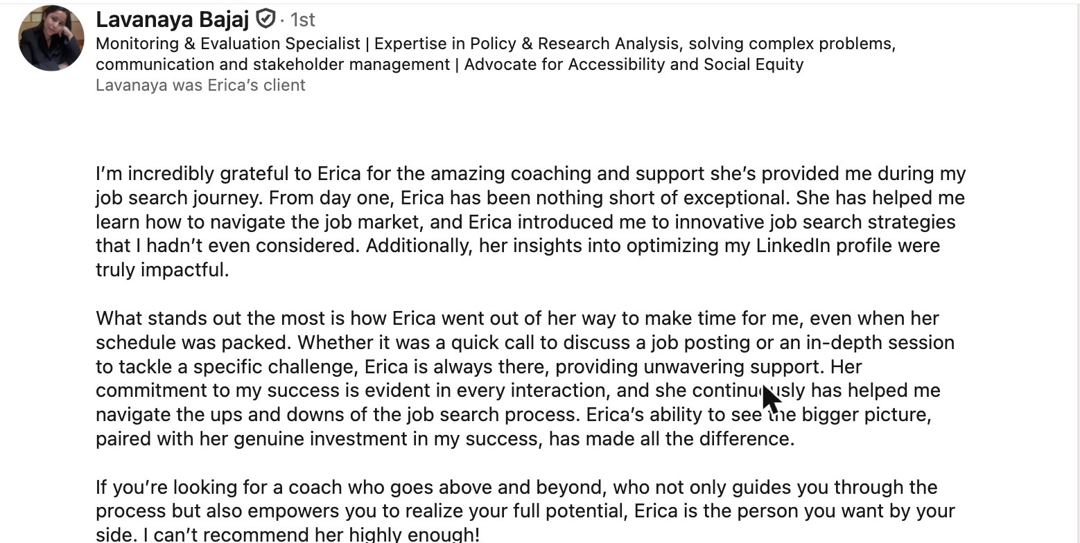 LinkedIn recommendation