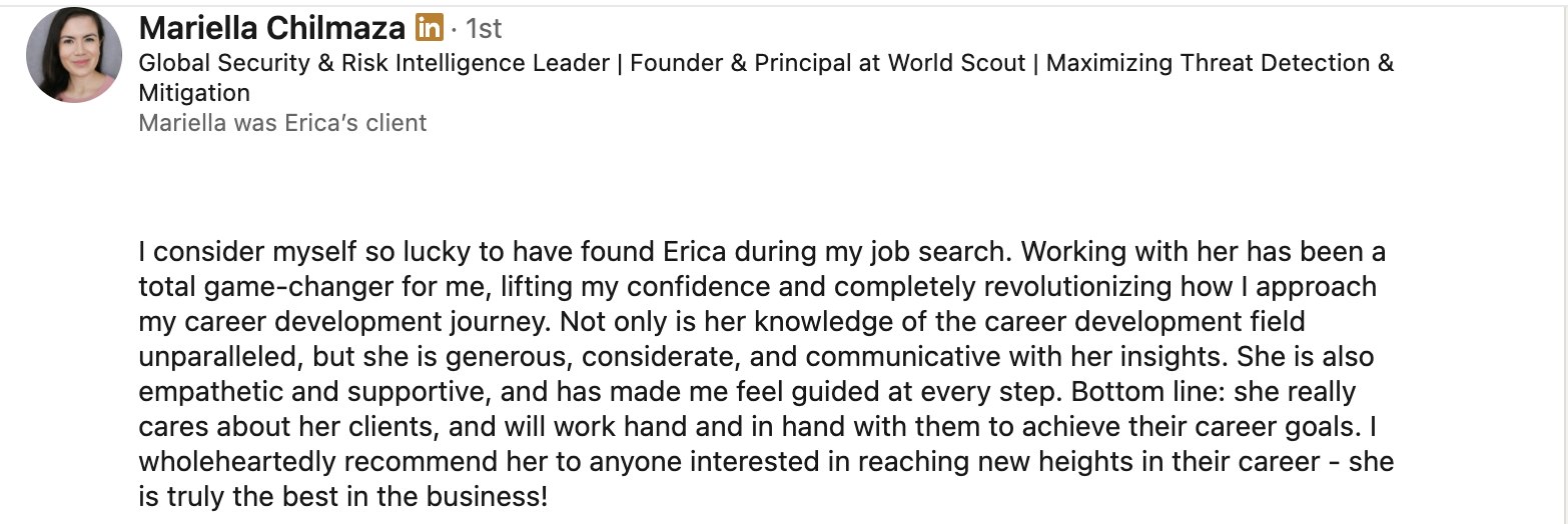 LinkedIn recommendation