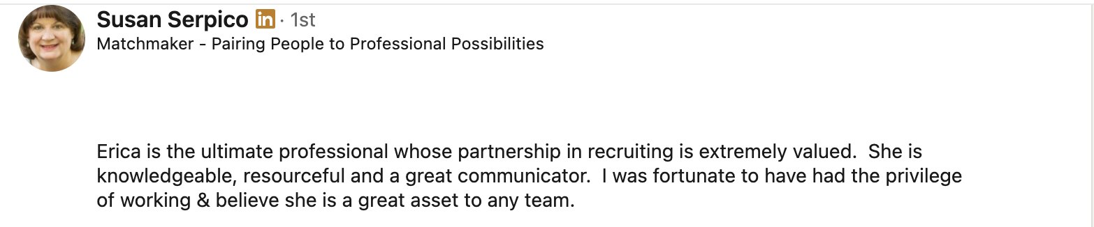 LinkedIn recommendation