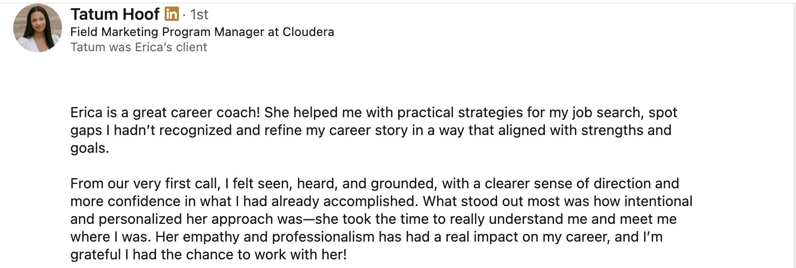 LinkedIn recommendation